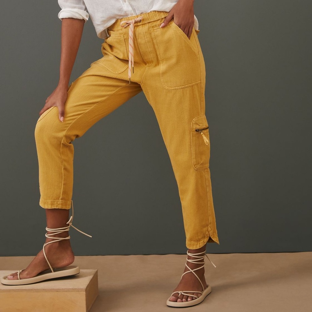 NWOT Anthropologie Pilcro Cottage utility denim pants XS